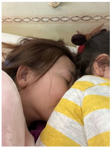 息子と再会した華原朋美