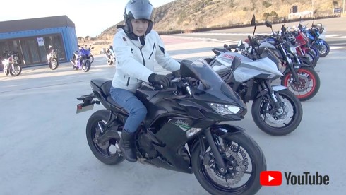 スポーツタイプの「Ninja 600」にも試乗