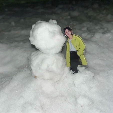 雪だるまとアクスタ