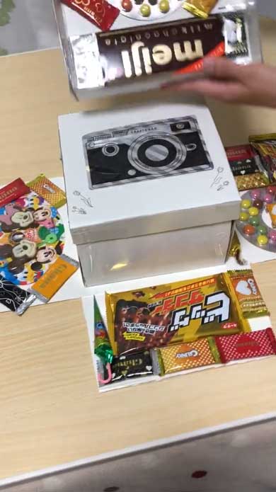 誕生日 プレゼント 箱 入れ子 お菓子 妻 自作