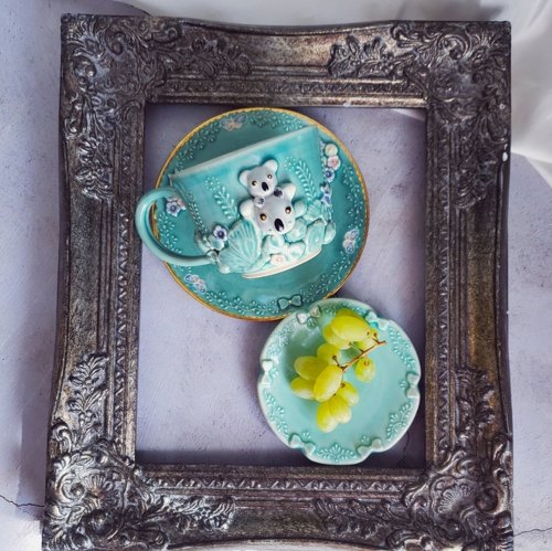 動物モチーフの陶器