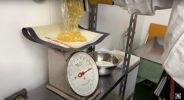 手毬飴 製造風景 京都