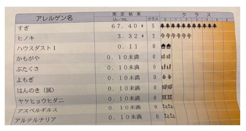 景虎のアレルゲン