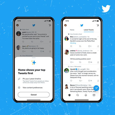 Twitter ホームタブ