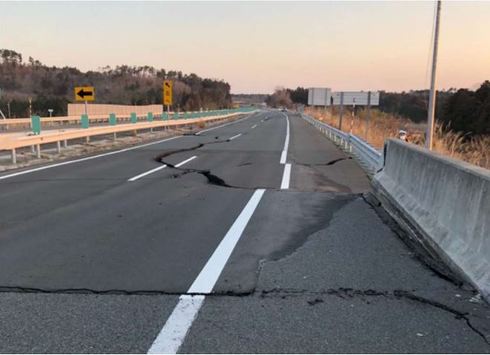 常磐自動車道の被災状況