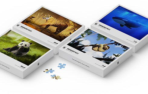 絶滅危惧種を題材にしたパズルをWWFカナダが発売　スマトラトラは400ピースなど野生に残る個体数をピース数で表現