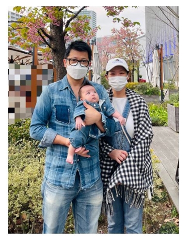 だいたひかるさん家族3ショット