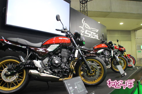 東京モーターサイクルショーの新型車展示