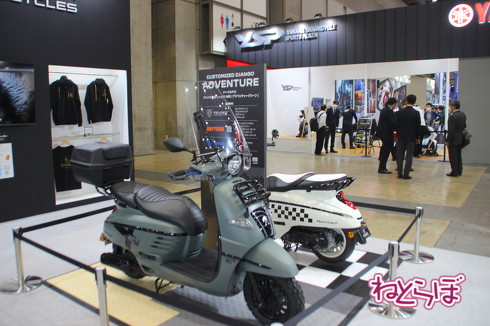 東京モーターサイクルショーの新型車展示