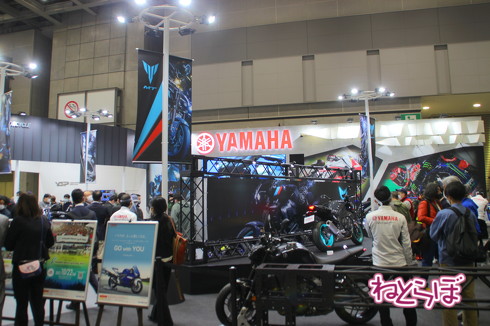 東京モーターサイクルショーの新型車展示