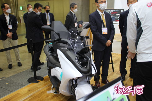 東京モーターサイクルショーの新型車展示