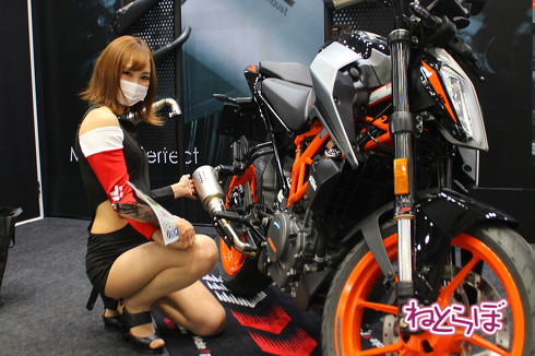 東京モーターサイクルショーの新型車展示