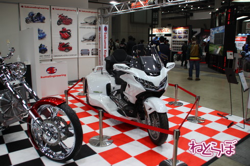 東京モーターサイクルショーの新型車展示