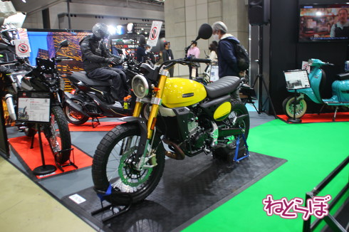 東京モーターサイクルショーの新型車展示
