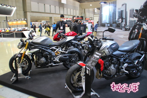 東京モーターサイクルショーの新型車展示