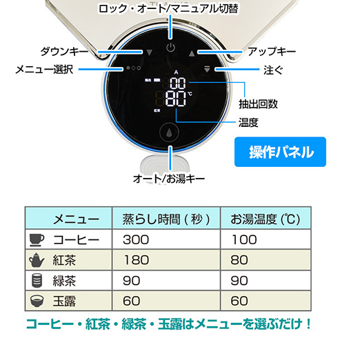 蒸らし時間までお任せできて便利！　お茶の種類にあわせた温度で抽出してくれる全自動ティーメーカー　「茶葉リスタ」をサンコーが発売