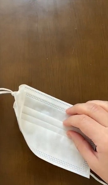 大人用マスクを子どもサイズにする方法