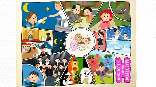 NHK Eテレ こども向け番組 ビットワールド いらすとや 100秒でわかる名作劇場