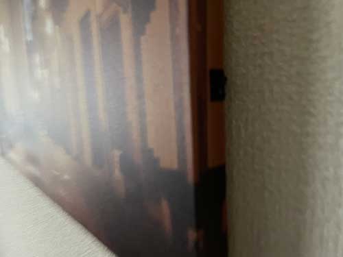 ニトリ LEDキャンバスポスター ストリートランプ 光る