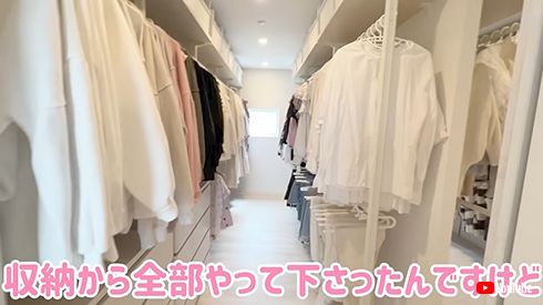 辻希美宅のウォークインクローゼット