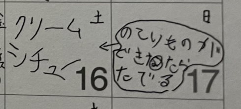 長女が考えた献立
