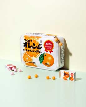 宝島社 丸川製菓 マルカワ オレンジ マーブルガム ポーチ