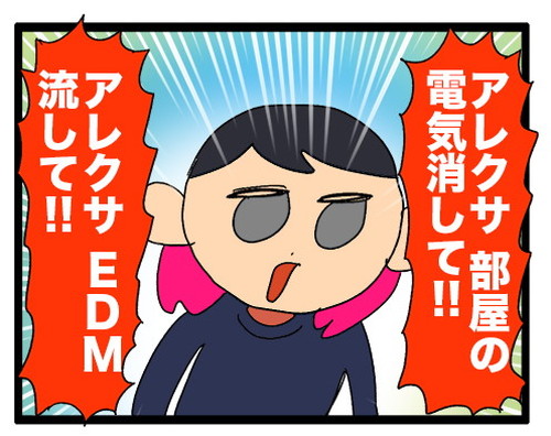 「(人の家の)アレクサでイタズラしてる」