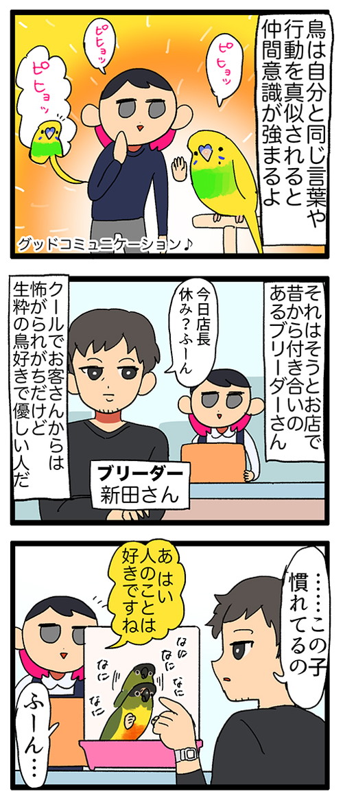 「(鳥が本当に好きな気持ちだけはめちゃくちゃ伝わってくる」