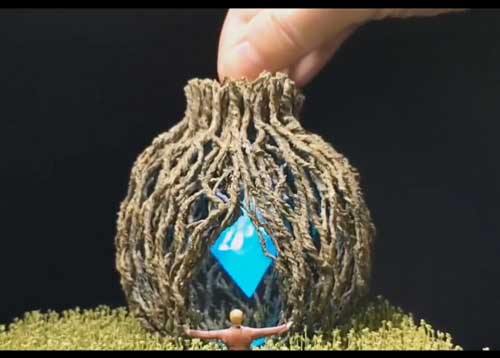 ラピュタ 巨大飛行石 ムスカ ジオラマ