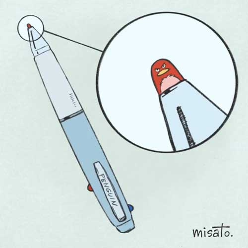 多機能ペン ペンギン シャーボ シャーペン シャア アズナブル イラスト 動画