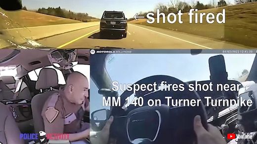 アメリカ 警察 カーチェイス 体当たり