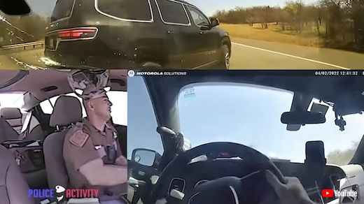 アメリカ 警察 カーチェイス 体当たり