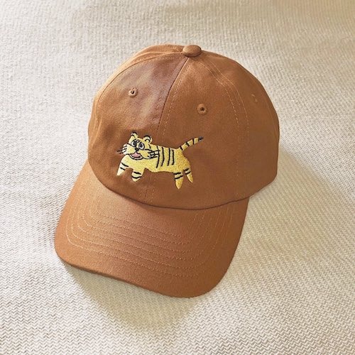 tiger 刺繍 帽子 画伯 虎 お母さん
