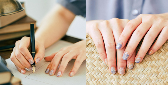 ジェル風ネイルシールイメージ図