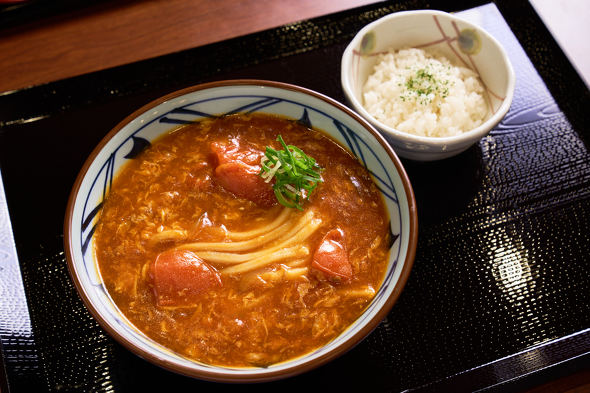 【PR】 丸亀製麺 トマたまカレーうどん ／　期間限定 復活 チーズ TOKIO 松岡昌宏