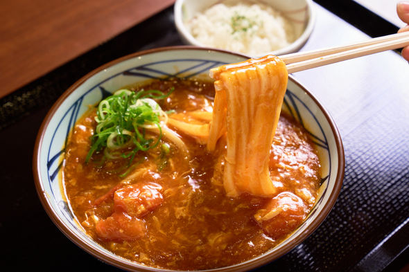 【PR】 丸亀製麺 トマたまカレーうどん ／　期間限定 復活 チーズ TOKIO 松岡昌宏