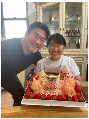 北斗晶と佐々木健介の夫婦ショット