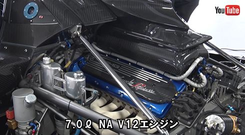 7リッターのV12エンジン
