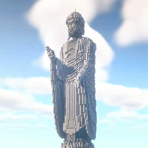 Minecraft マイクラ 牛久大仏 量産 巨神兵 進撃の巨人