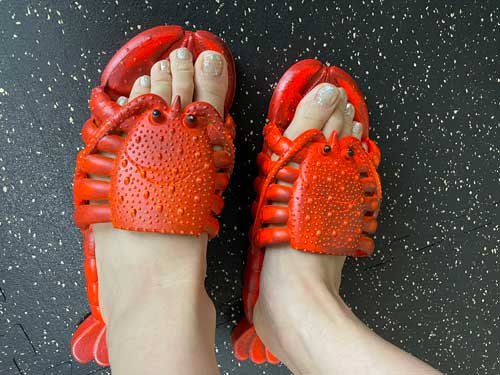 ザリガニ スリッパ