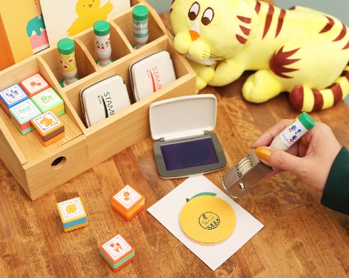 アデリアレトロモチーフ日付印＆スタンプセット