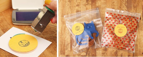 アデリアレトロモチーフ日付印＆スタンプセット