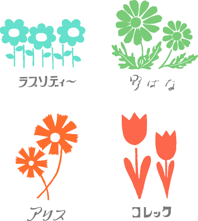 アデリアレトロモチーフ日付印＆スタンプセット