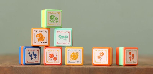 アデリアレトロモチーフ日付印＆スタンプセット