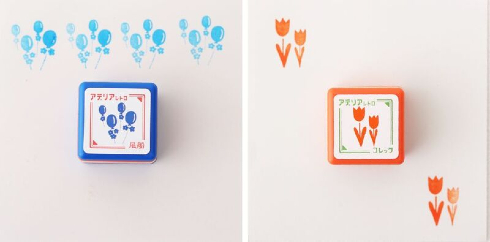 アデリアレトロモチーフ日付印＆スタンプセット