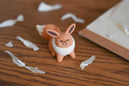 ポケモン イーブイ 置物 やらかした ごまかす 粘土 フィギュア