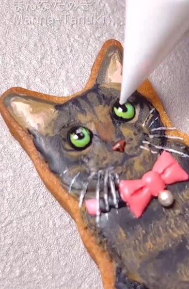 猫のアイシングクッキー