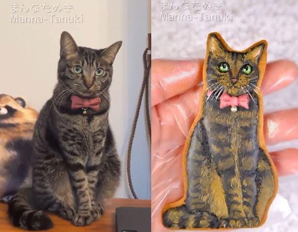 猫のアイシングクッキー