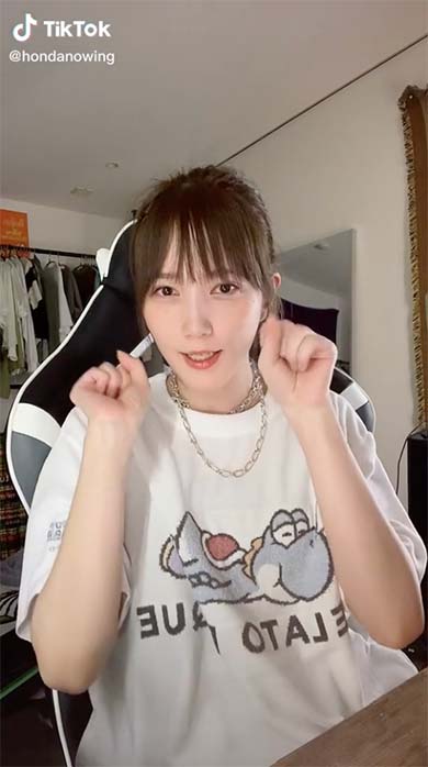 本田翼がTikTok開設