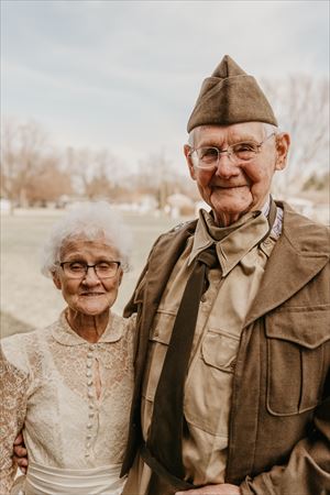 結婚70年 記念写真